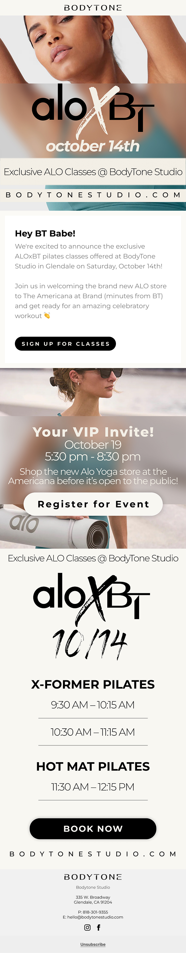 Bodytone Email Marketing