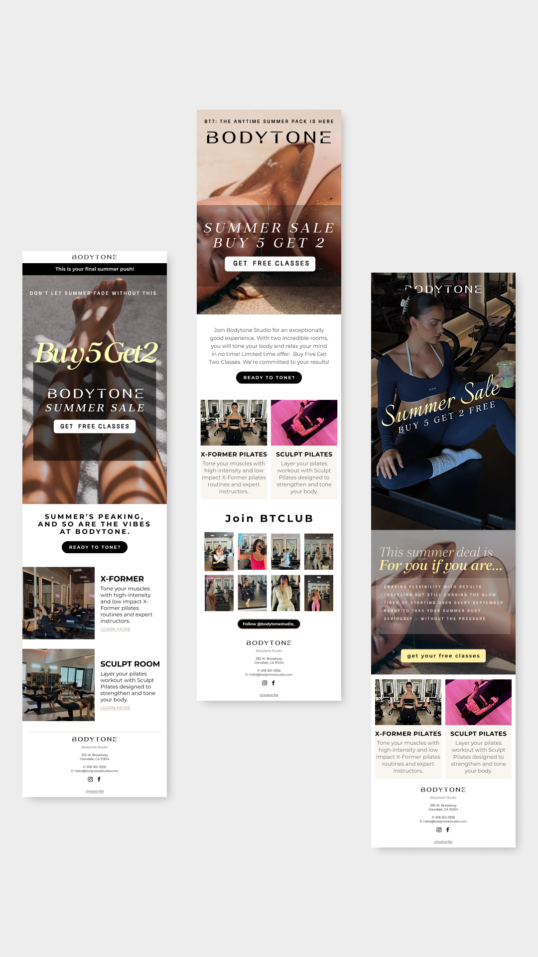 Bodytone Email Marketing