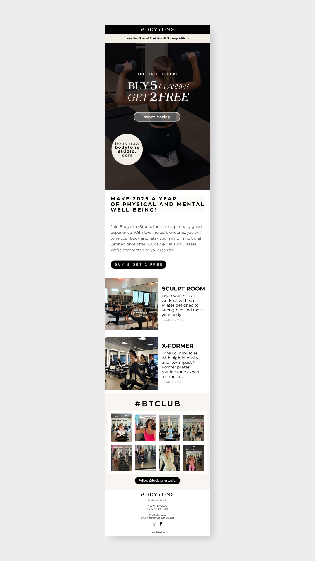 Bodytone Email Marketing