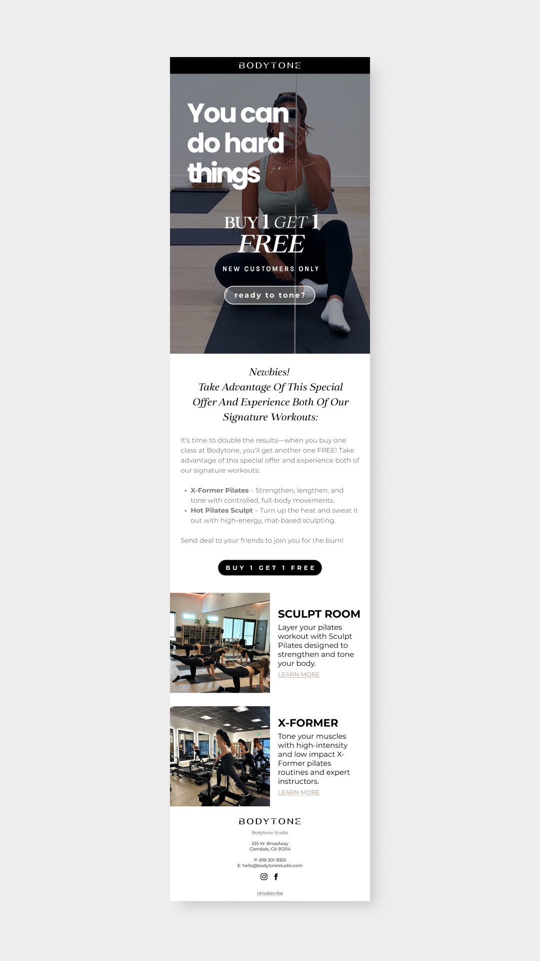 Bodytone Email Marketing