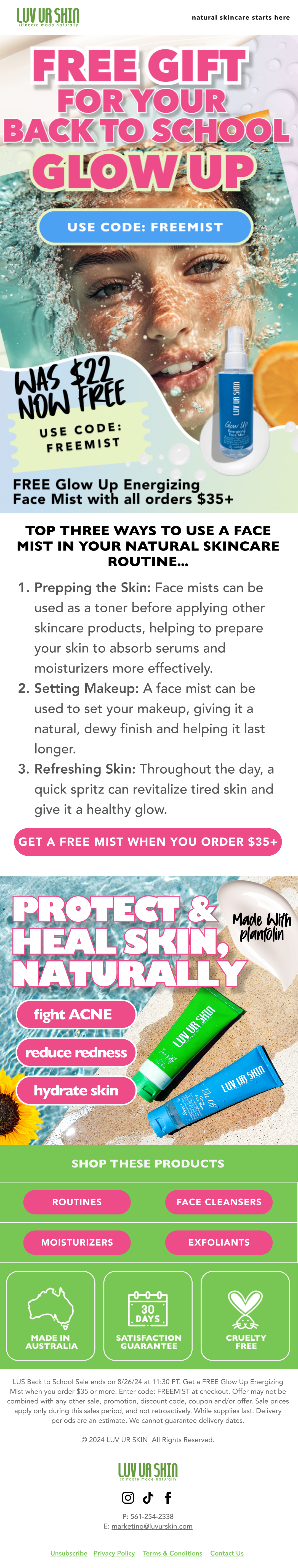 Luv Ur Skin Email Marketing