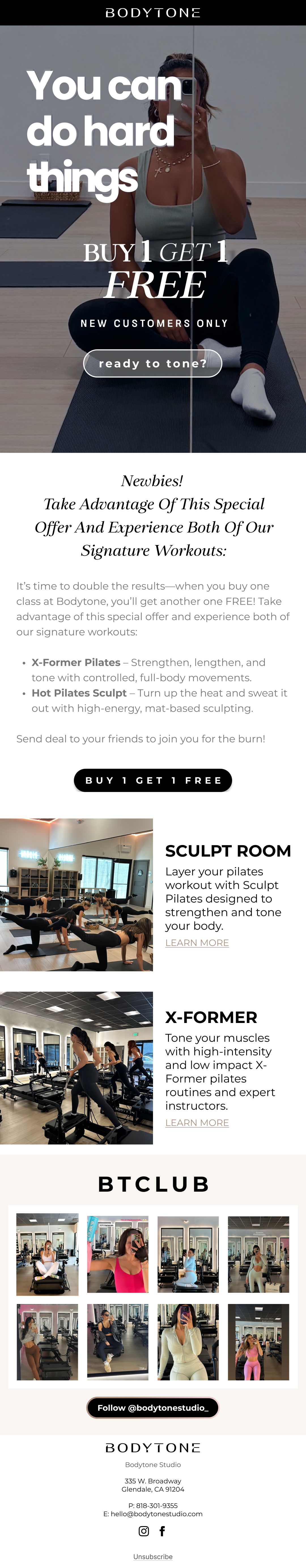 Bodytone Email Marketing