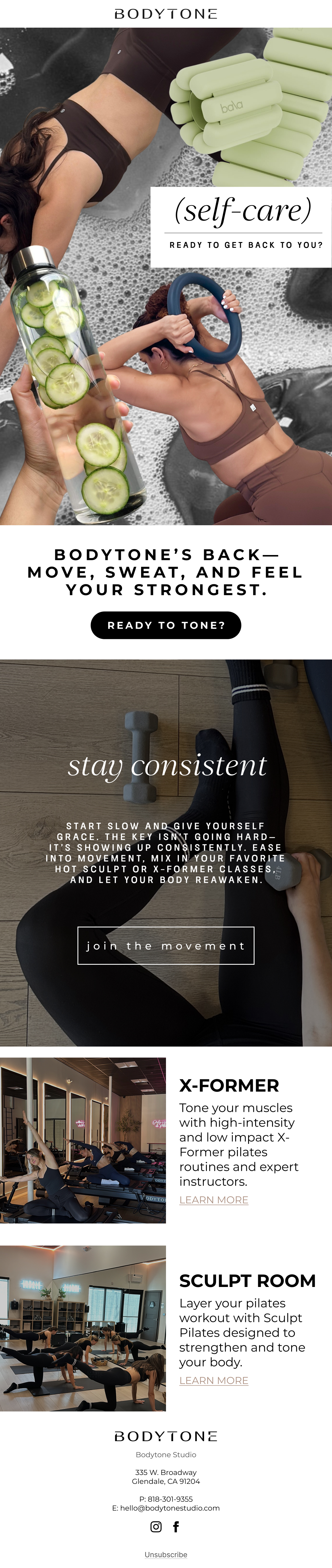 Bodytone Email Marketing
