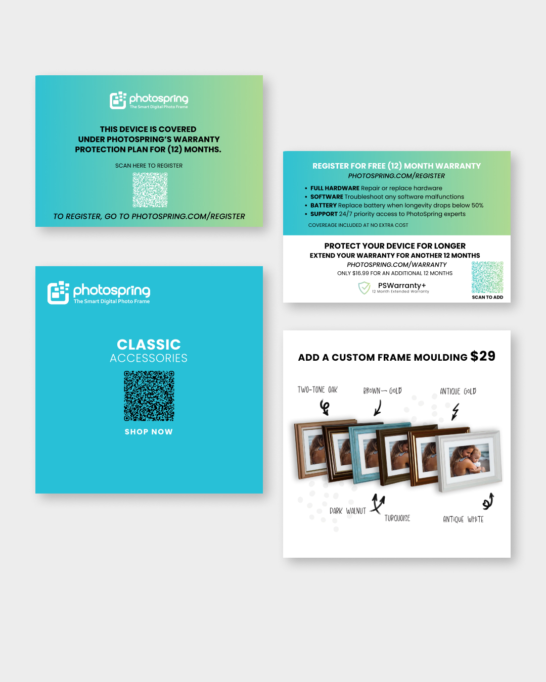 Photospring Packaging Insert