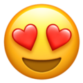 Heart eyes emoji (5 stars)