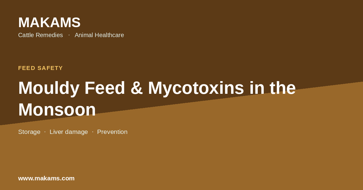 Mouldy feed and mycotoxins in the monsoon - protecting cattle liver health