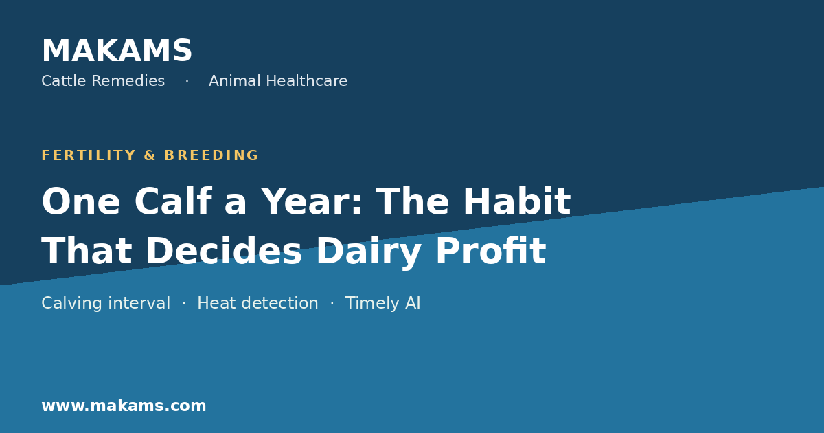 One calf a year: cutting the calving interval for dairy profit - MAKAMS Cattle Remedies blog