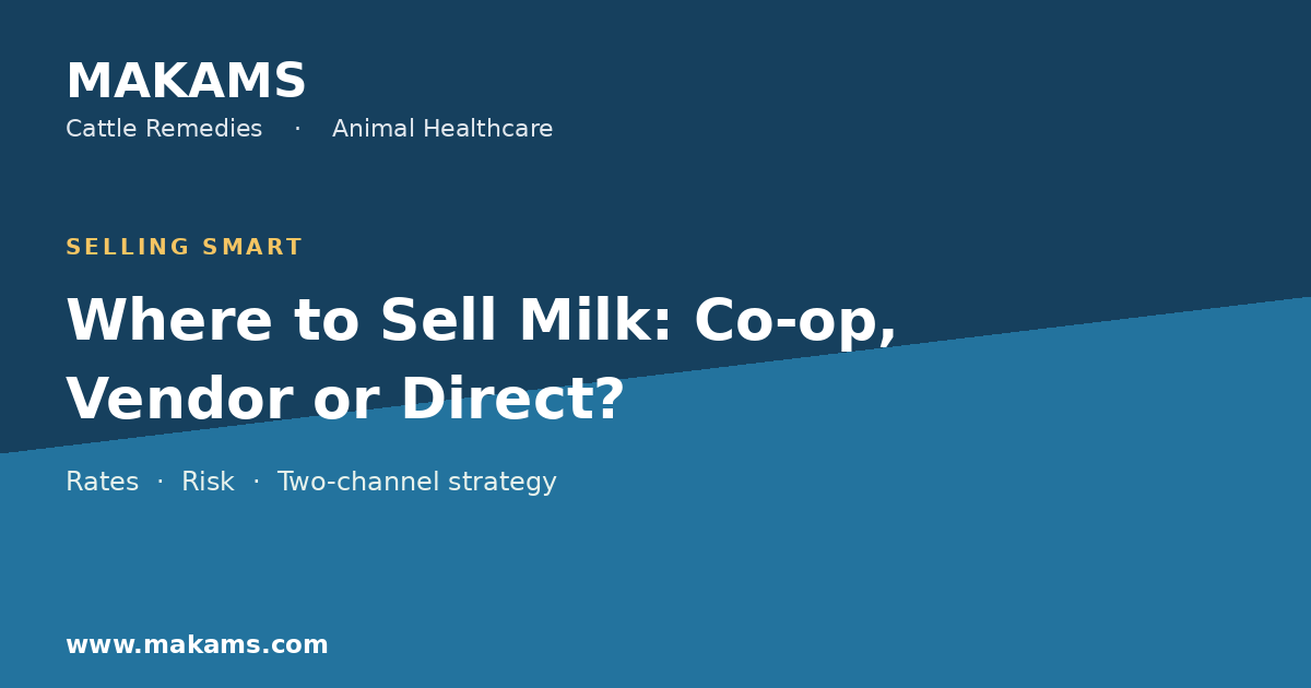 Where to sell milk: co-operative, vendor or direct - MAKAMS Cattle Remedies blog