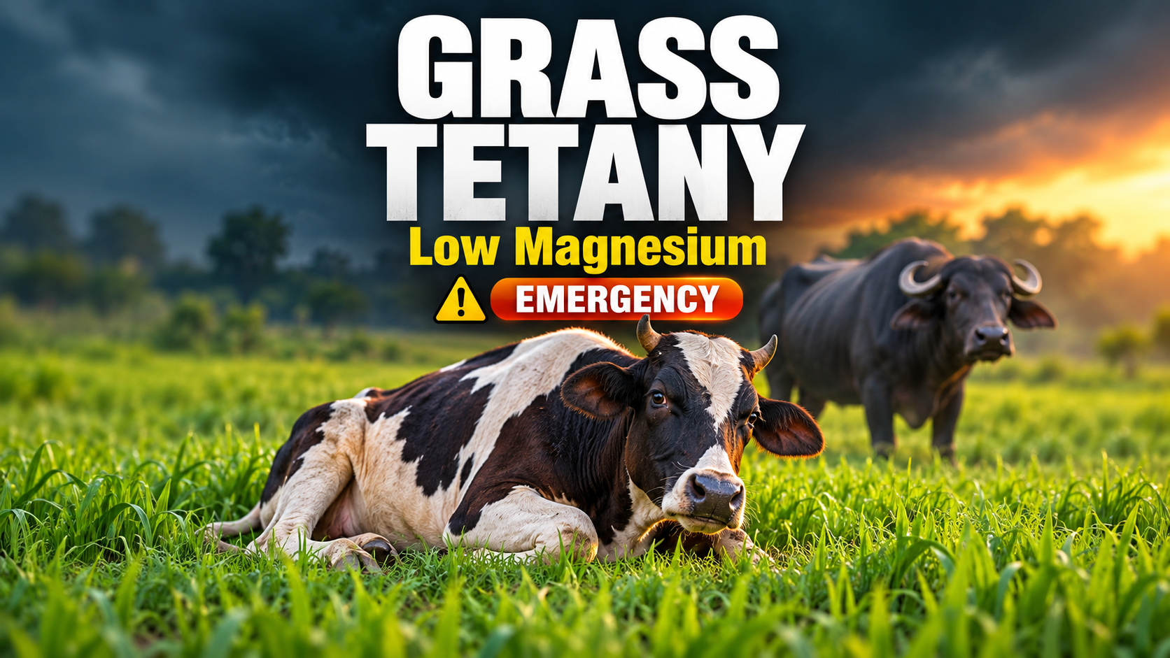 Grass tetany (hypomagnesaemia) in cattle and buffalo in India — Cattle Remedies guide