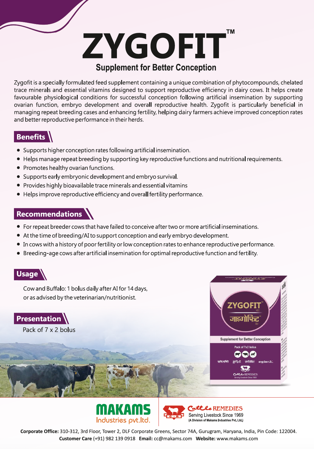 Zygofit Bolus