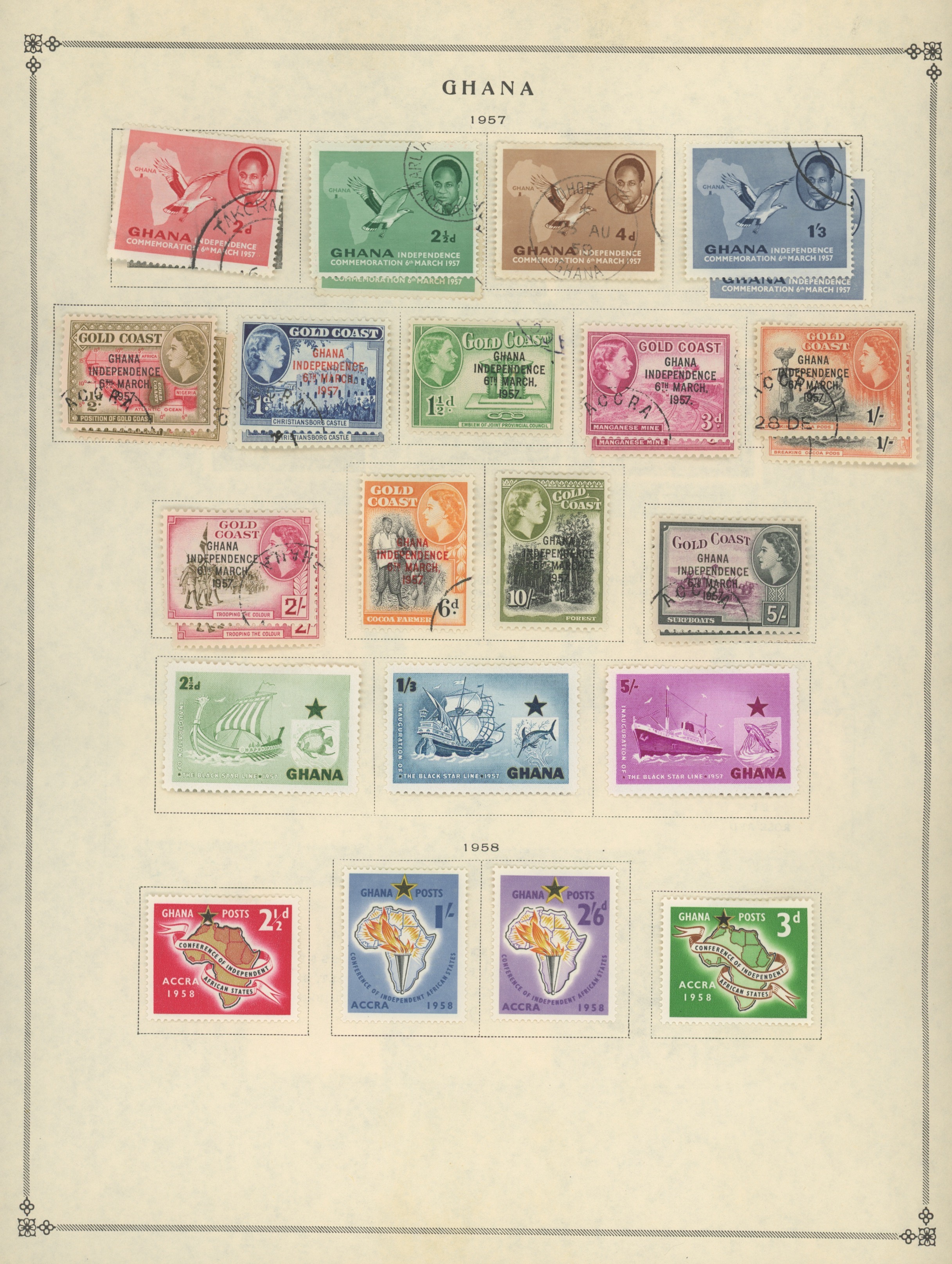 Ghana Stamps from 1956-83
