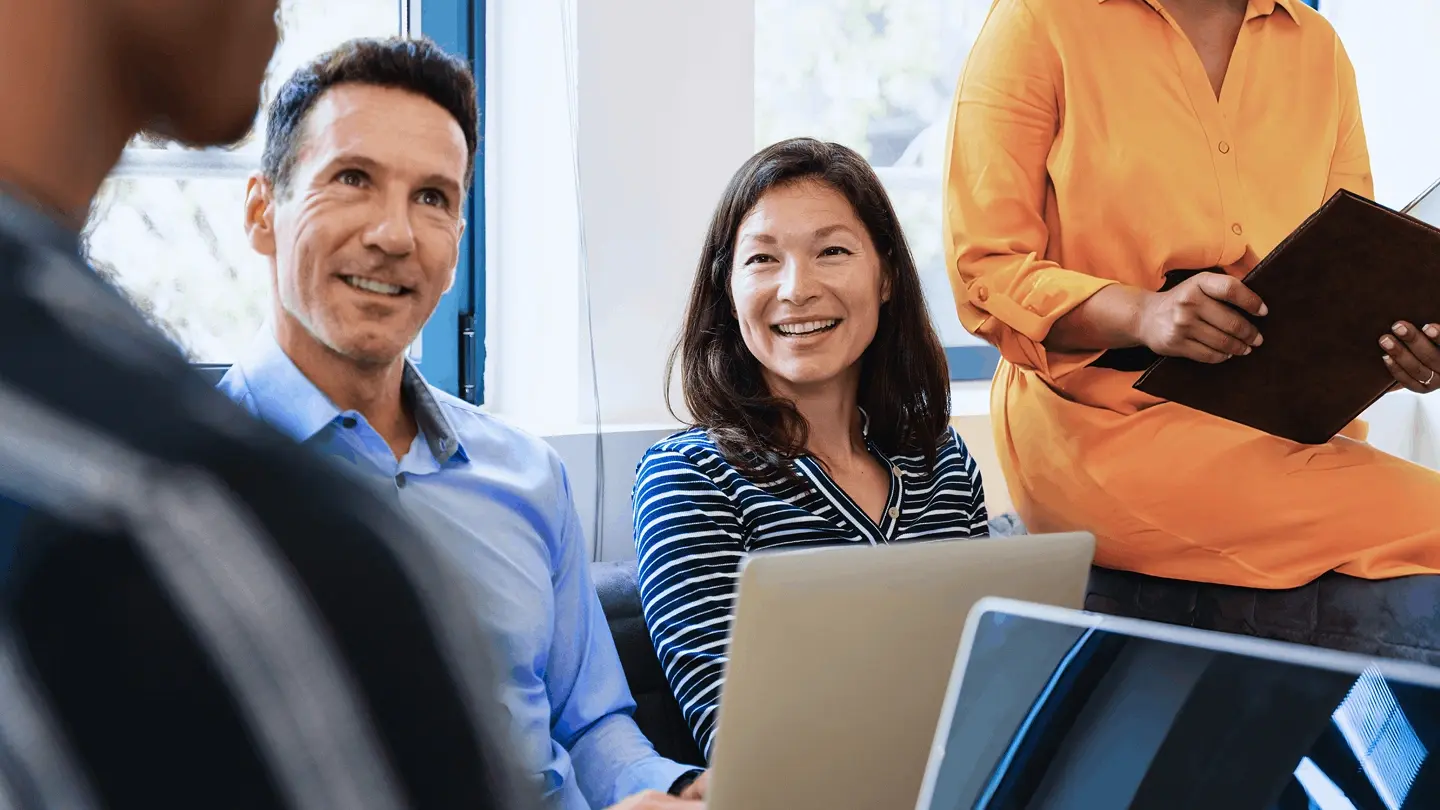 Provider+ consultant discussing NDIS registration and compliance with a client