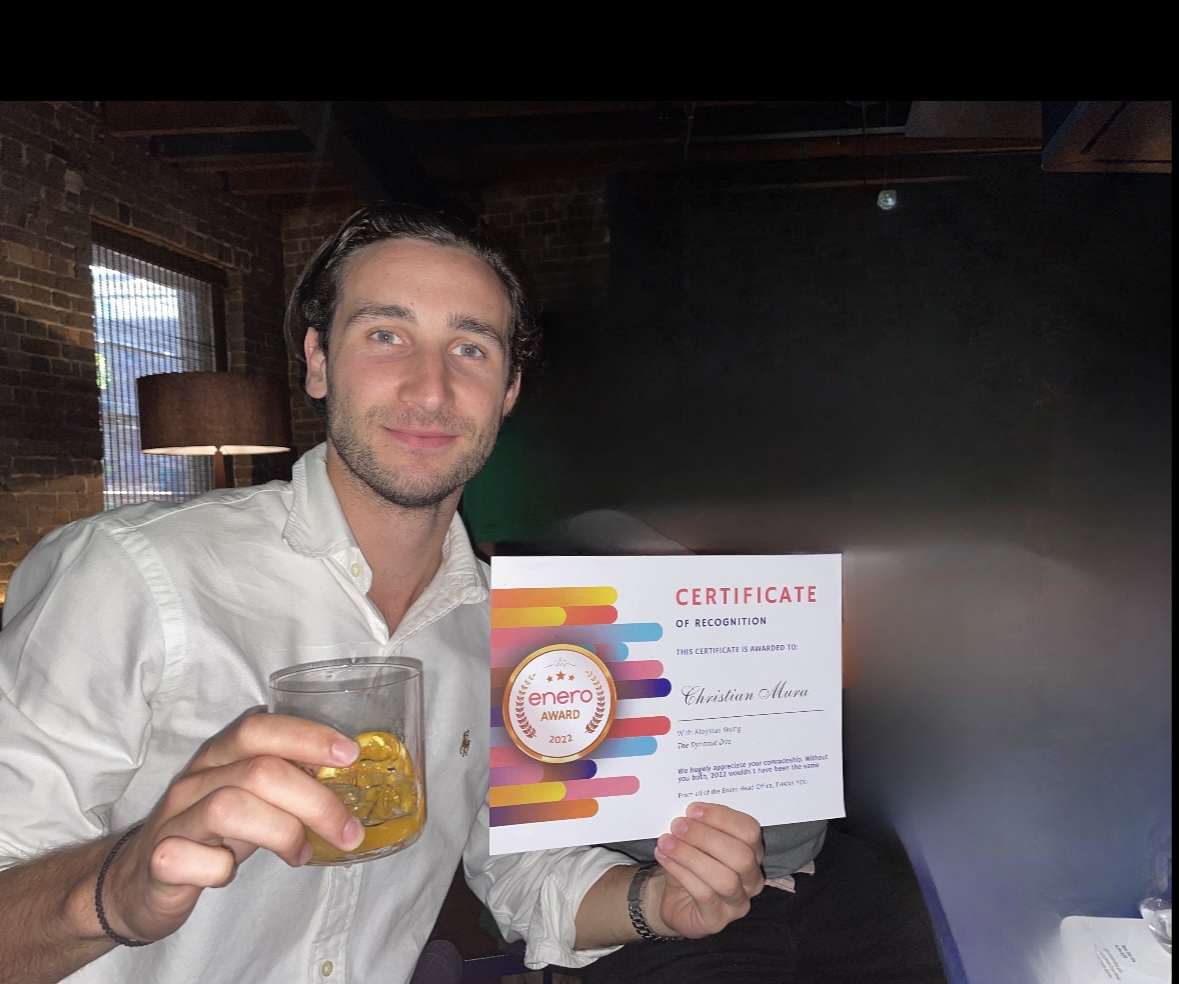 Award certificate