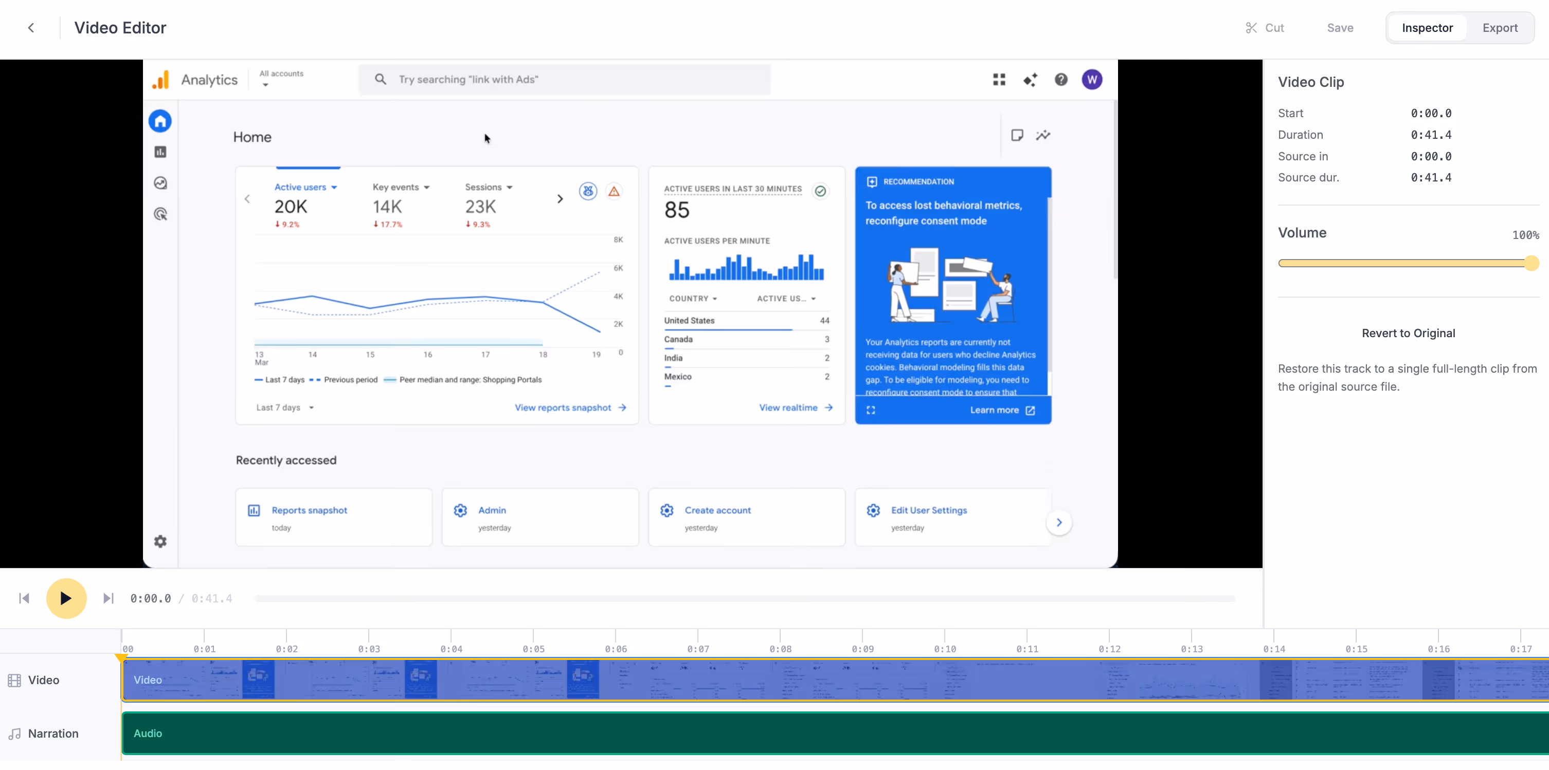 Wikidoc video editor