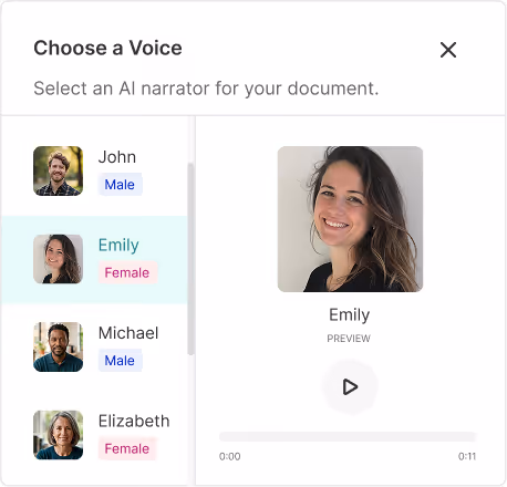 Wikidoc AI narrator modal