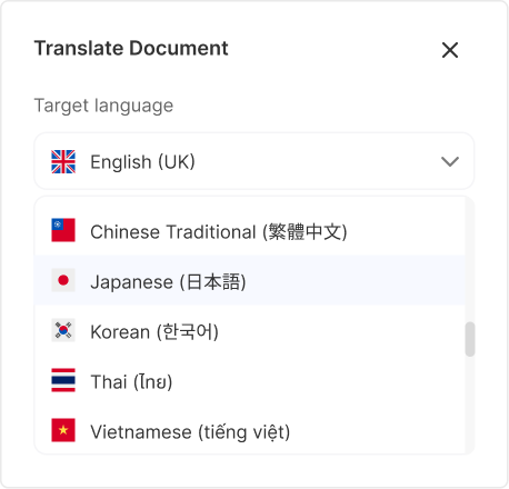 Wikidoc translation modal