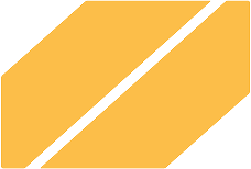 Two diagonal parallel orange-yellow parallelograms on a transparent background.
