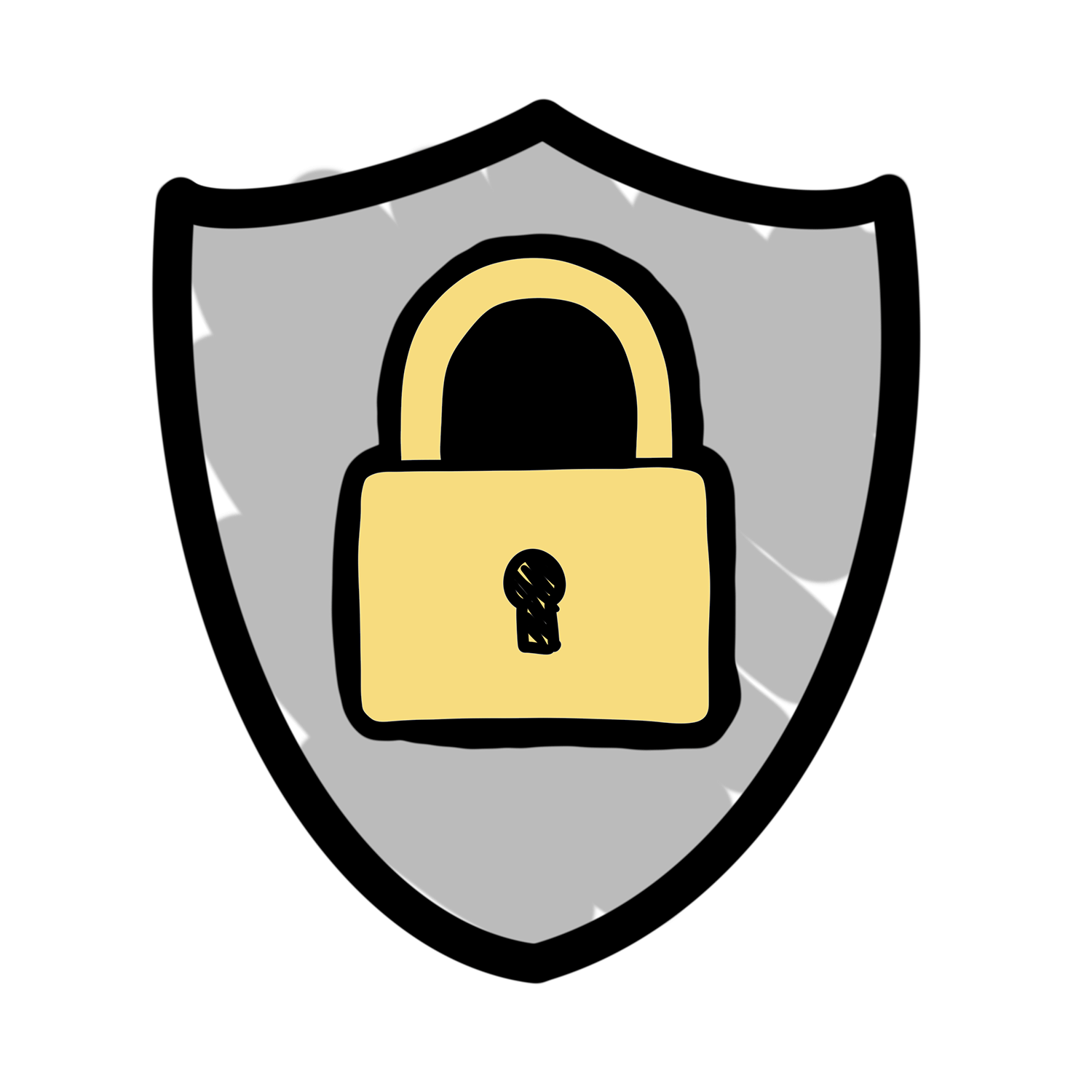 Lock on a shield