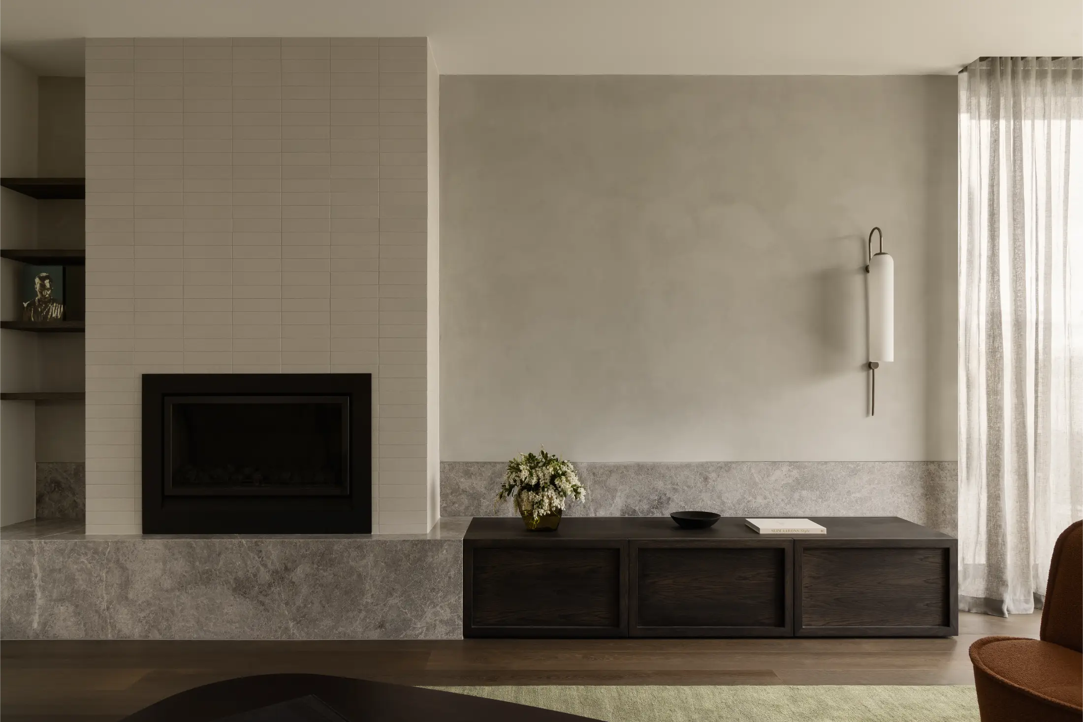Interior living space in a high-end architectural home in Melbourne.