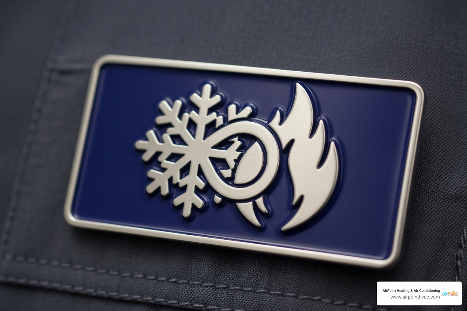 A close-up image of a certified HVAC technician's NATE certification badge, or a general license badge. - furnace repair huntington beach