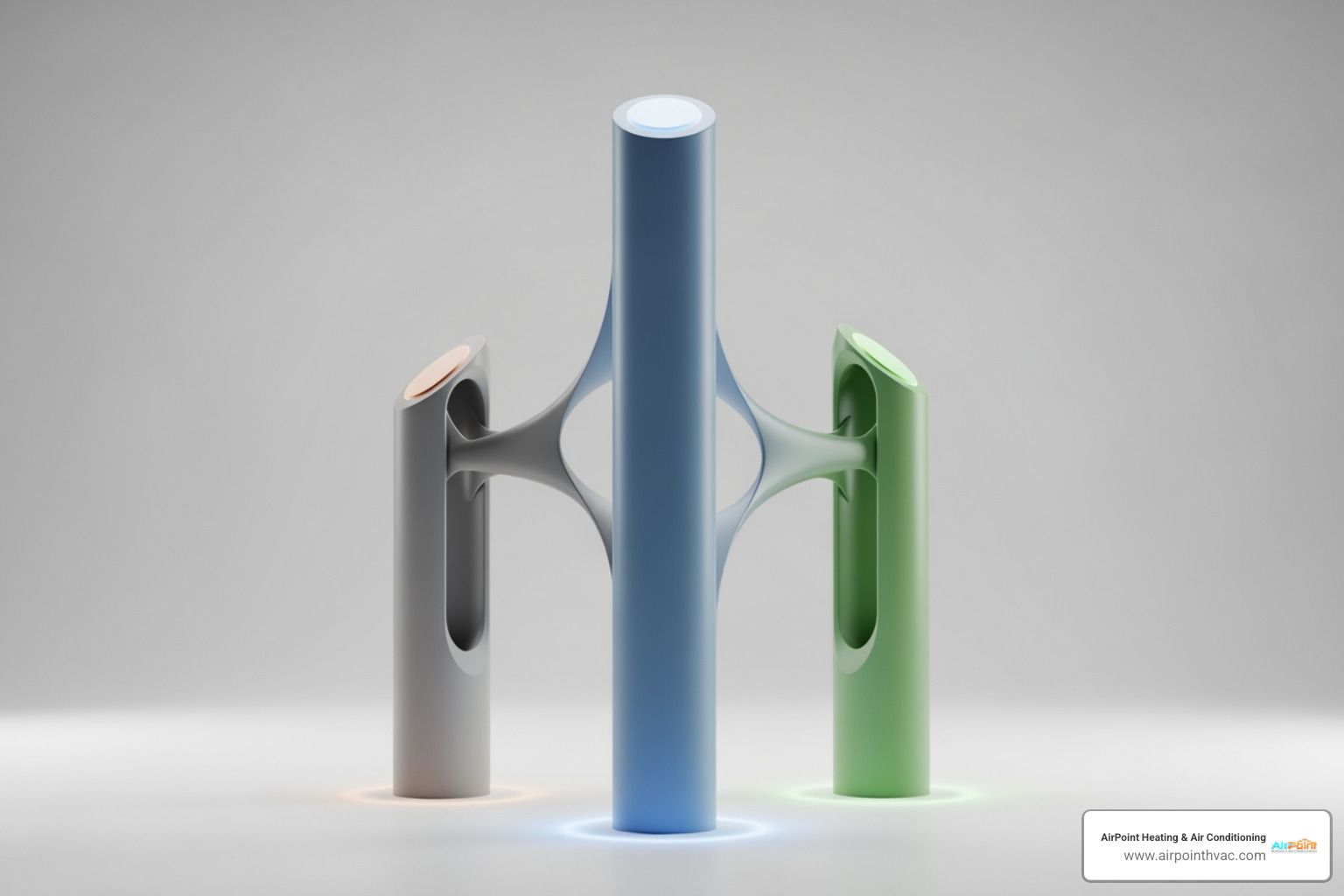 Diagram showing three interconnected pillars: Source Control, Ventilation, and Air Cleaning - indoor air quality solutions