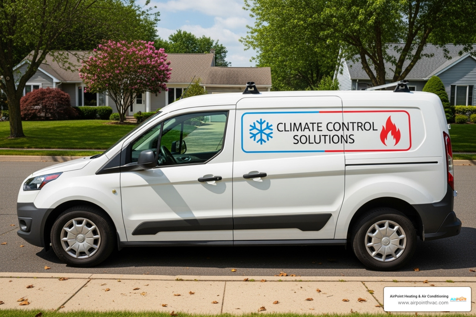 certified technician's badge or van with licensing info - furnace service huntington beach