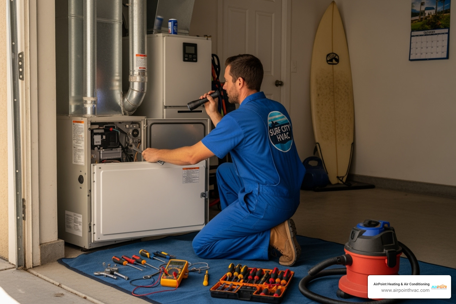 AirPoint Heating & Air Conditioning logo - furnace maintenance huntington beach