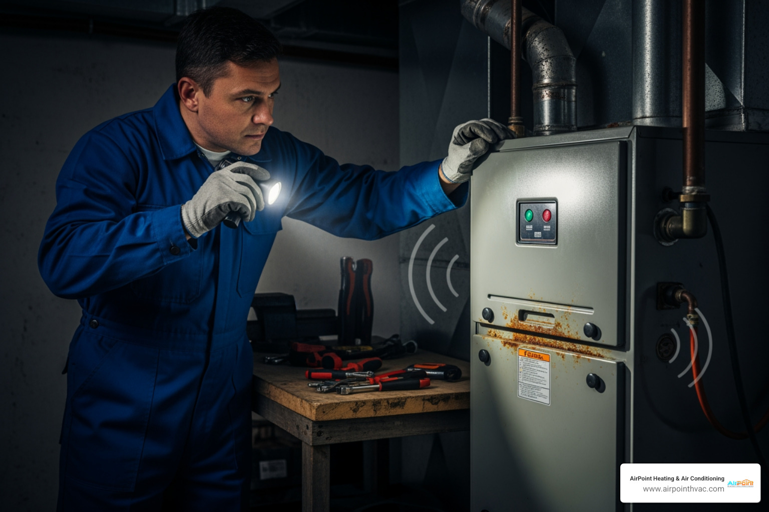 My heater is making a loud noise. Who can I call for furnace repair in La Mirada?