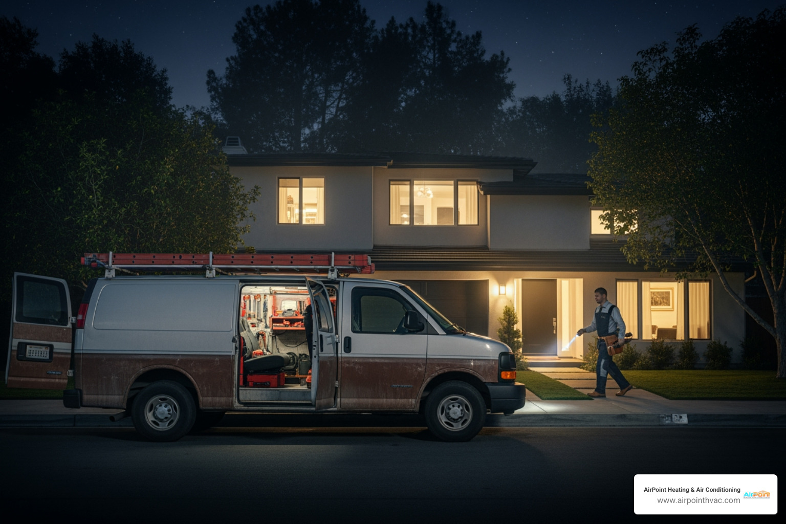 I need 24/7 heating repair in Lake Forest, CA. Who is available right now?