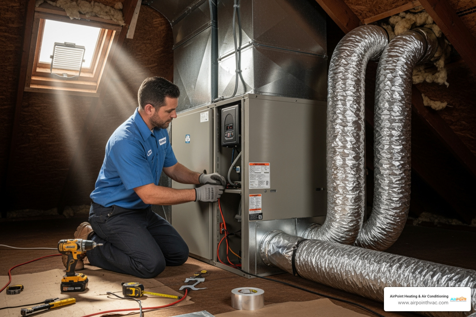infographic showing how whole-home air filtration integrates with HVAC system, depicting air flow from return ducts through filter unit and back through supply ducts to rooms throughout the home - "Who installs whole home air filtration systems in Irvine?" infographic showing how whole-home air filtration integrates with HVAC system, depicting air flow from return ducts through filter unit and back through supply ducts to rooms throughout the home - "Who installs whole home air filtration systems in Irvine?"