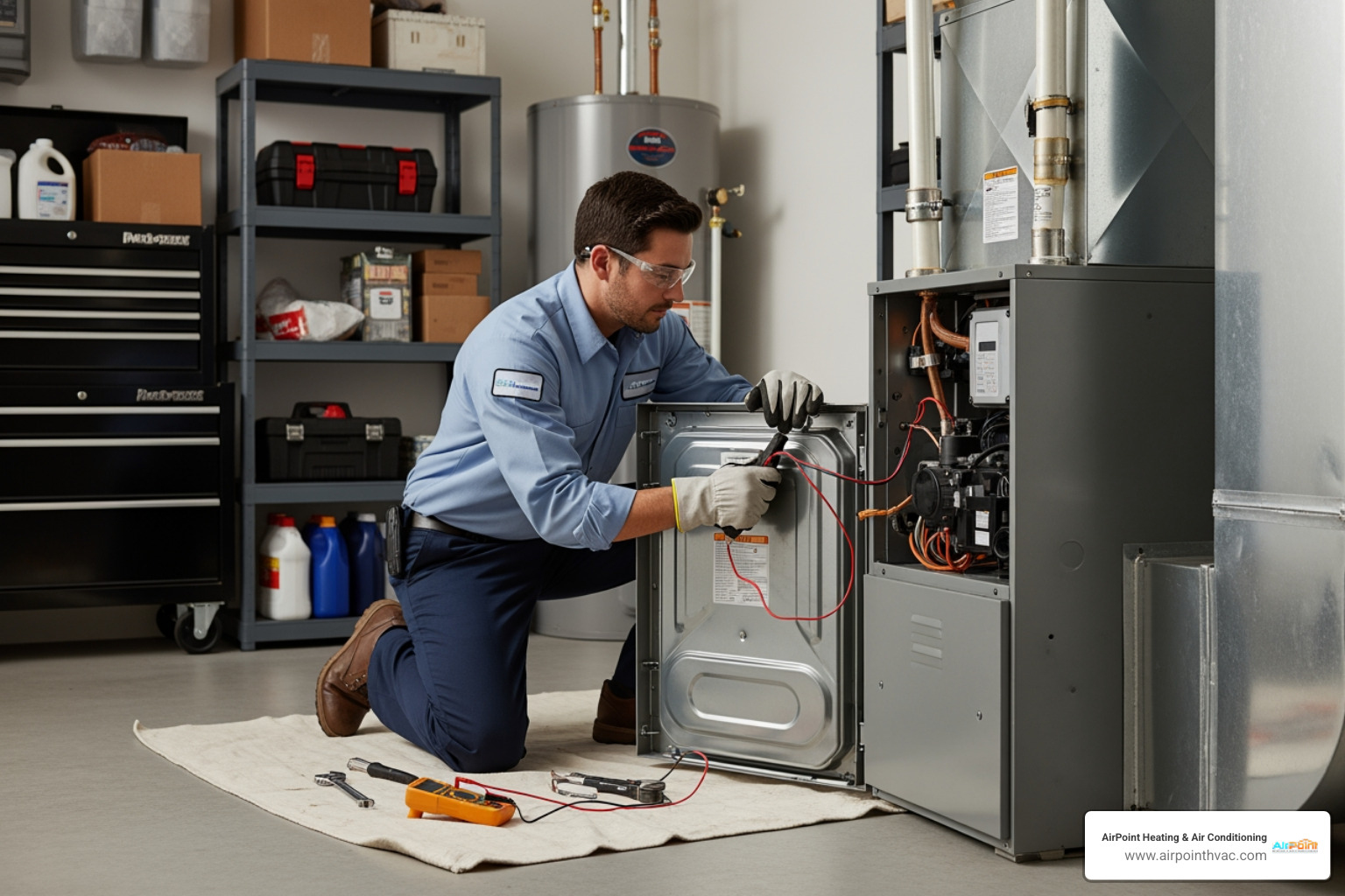 infographic showing three main benefits of furnace maintenance in Cypress CA: improved safety through carbon monoxide prevention and heat exchanger inspection, lower energy bills through improved efficiency of up to 15 percent, and extended system lifespan by 5 to 10 years with regular tune-ups - furnace maintenance company in cypress, ca infographic showing three main benefits of furnace maintenance in Cypress CA: improved safety through carbon monoxide prevention and heat exchanger inspection, lower energy bills through improved efficiency of up to 15 percent, and extended system lifespan by 5 to 10 years with regular tune-ups - furnace maintenance company in cypress, ca