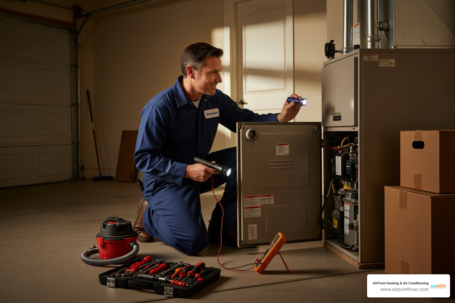 infographic showing five key benefits of regular furnace maintenance: improved energy efficiency with up to 15% savings, extended equipment lifespan by up to 50%, enhanced home safety through carbon monoxide testing and heat exchanger inspection, prevention of costly emergency breakdowns, and protection of manufacturer warranty coverage - furnace maintenance in cypress ca infographic showing five key benefits of regular furnace maintenance: improved energy efficiency with up to 15% savings, extended equipment lifespan by up to 50%, enhanced home safety through carbon monoxide testing and heat exchanger inspection, prevention of costly emergency breakdowns, and protection of manufacturer warranty coverage - furnace maintenance in cypress ca