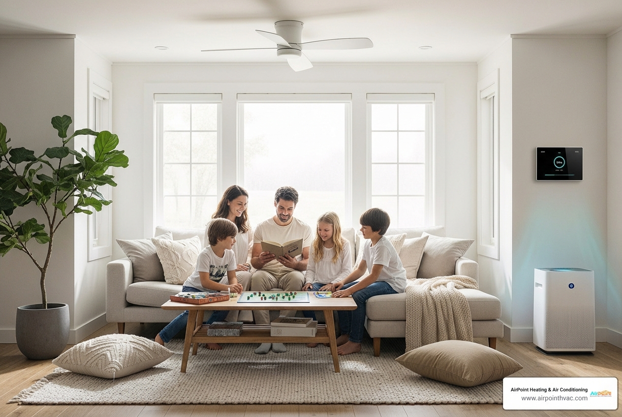 infographic showing five key benefits of AC tune-ups: reduced energy bills with dollar sign, extended system lifespan with calendar icon, improved air quality with clean air symbol, fewer repairs with wrench icon, and enhanced comfort with thermostat - ac tune-up in anaheim ca infographic showing five key benefits of AC tune-ups: reduced energy bills with dollar sign, extended system lifespan with calendar icon, improved air quality with clean air symbol, fewer repairs with wrench icon, and enhanced comfort with thermostat - ac tune-up in anaheim ca