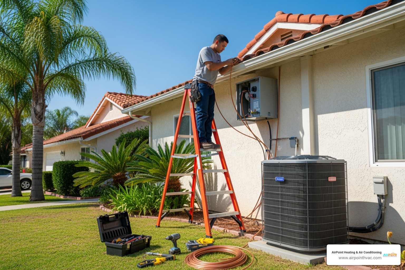 Infographic showing the three main benefits of professional AC installation: 1) Energy Efficiency - modern systems reduce energy use with high SEER2 ratings, 2) Home Comfort - proper sizing and installation eliminate hot spots and maintain consistent temperatures, 3) Long-Term Reliability - professional installation supports a system lifespan of 15-20 years with proper maintenance - ac installation in cerritos ca Infographic showing the three main benefits of professional AC installation: 1) Energy Efficiency - modern systems reduce energy use with high SEER2 ratings, 2) Home Comfort - proper sizing and installation eliminate hot spots and maintain consistent temperatures, 3) Long-Term Reliability - professional installation supports a system lifespan of 15-20 years with proper maintenance - ac installation in cerritos ca