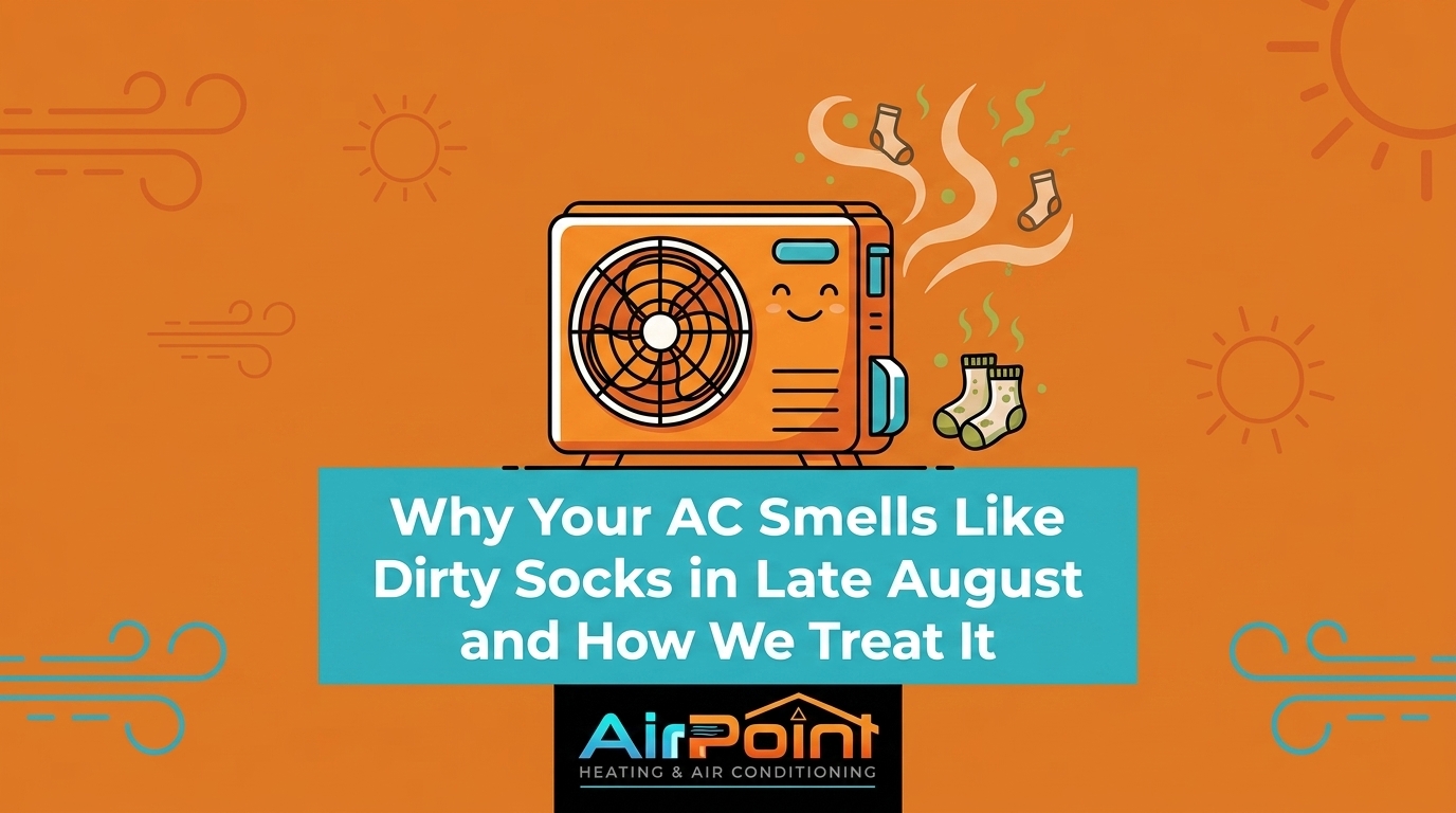 Why Your AC Smells Like Dirty Socks in Late August and How We Treat It