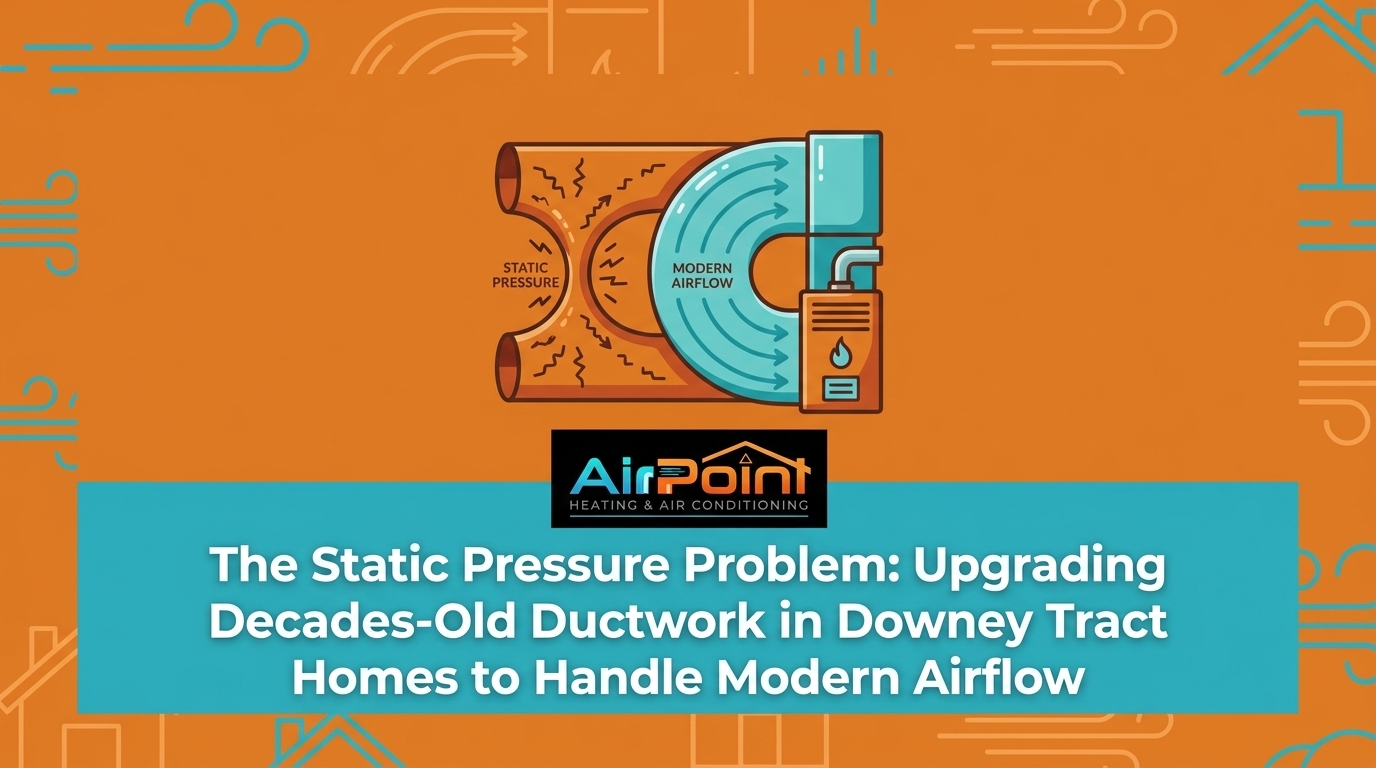 Upgrading Decades-Old Ductwork in Downey Tract Homes to Handle Modern Airflow