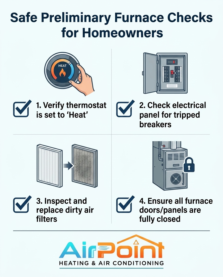 Safe Preliminary Furnace Checks for Homeowners