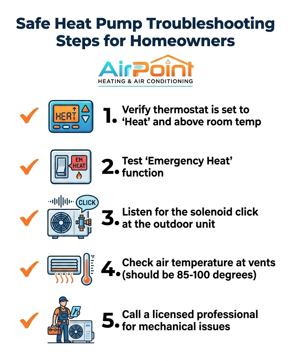 Safe Heat Pump Troubleshooting Steps for Homeowners
