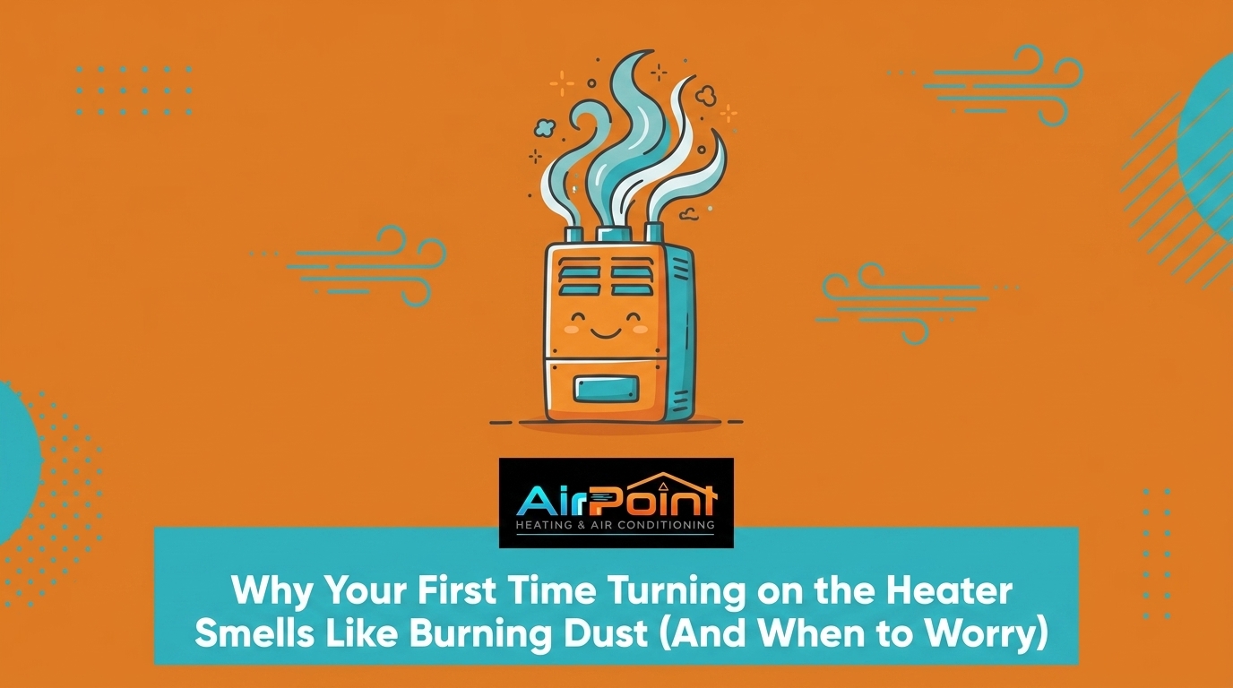 Why Your First Time Turning on the Heater Smells Like Burning Dust (And When to Worry)