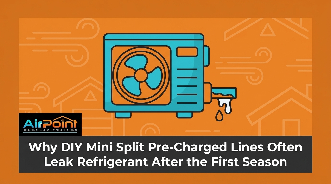 Why DIY Mini Split Pre-Charged Lines Often Leak Refrigerant After the First Season