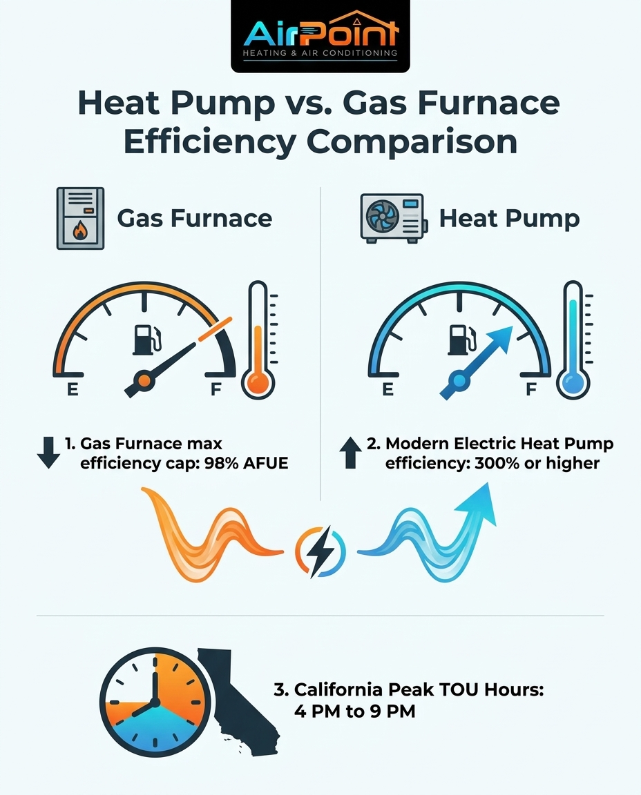 Heat Pump vs. Gas Furnace Efficiency Comparison