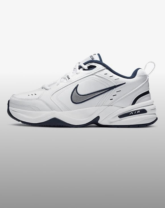 Man wearing khaki wide-leg pants from J.Crew, with a button prompting to find a more sustainable fashion alternative.