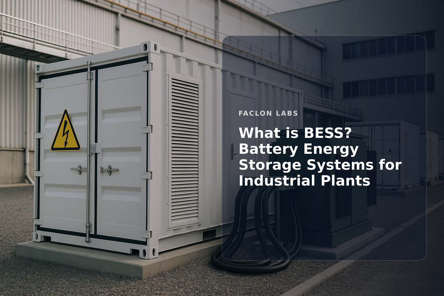 Faclon Labs — What is BESS? Battery Energy Storage Systems for Industrial Plants