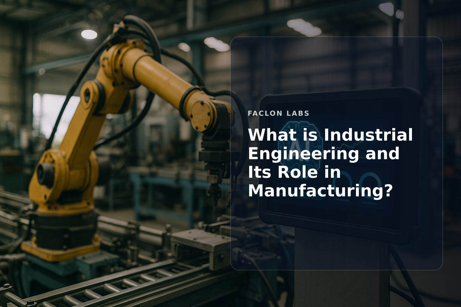 Faclon Labs — What is Industrial Engineering and Its Role in Manufacturing?