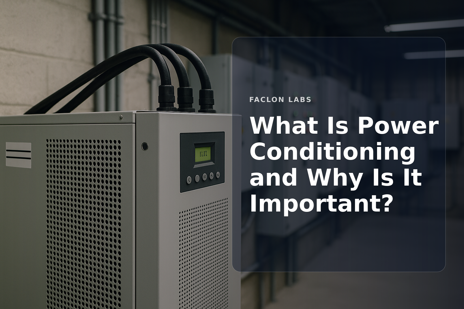 Faclon Labs — What Is Power Conditioning and Why Is It Important?