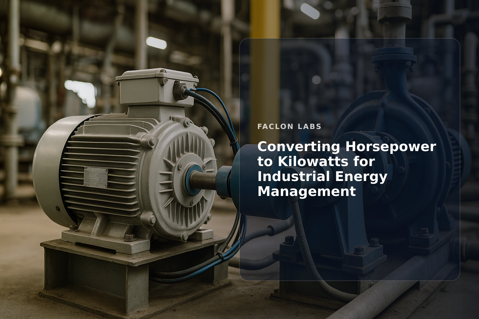 Faclon Labs — Converting Horsepower to Kilowatts for Industrial Energy Management