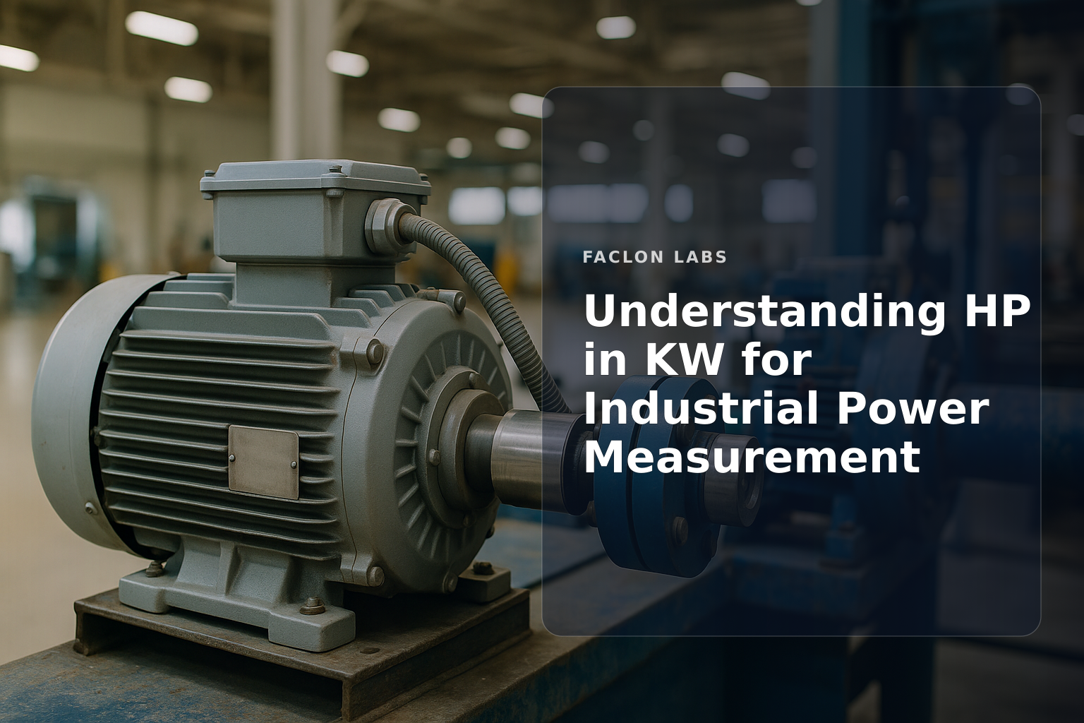 Faclon Labs — Understanding HP in KW for Industrial Power Measurement