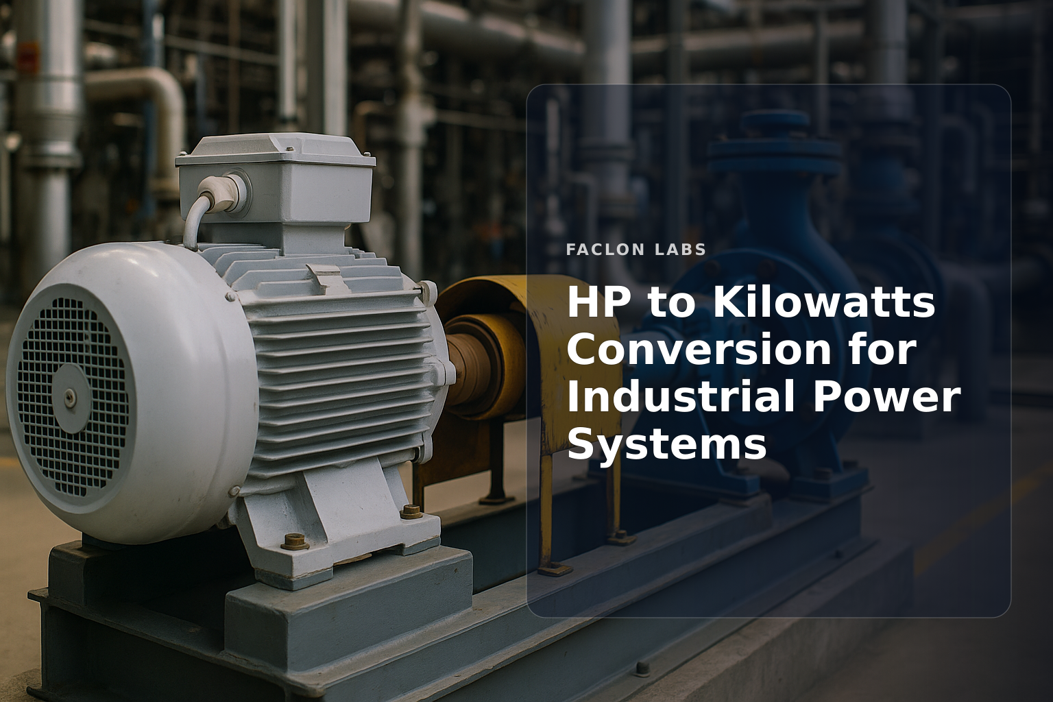 Faclon Labs — HP to Kilowatts Conversion for Industrial Power Systems