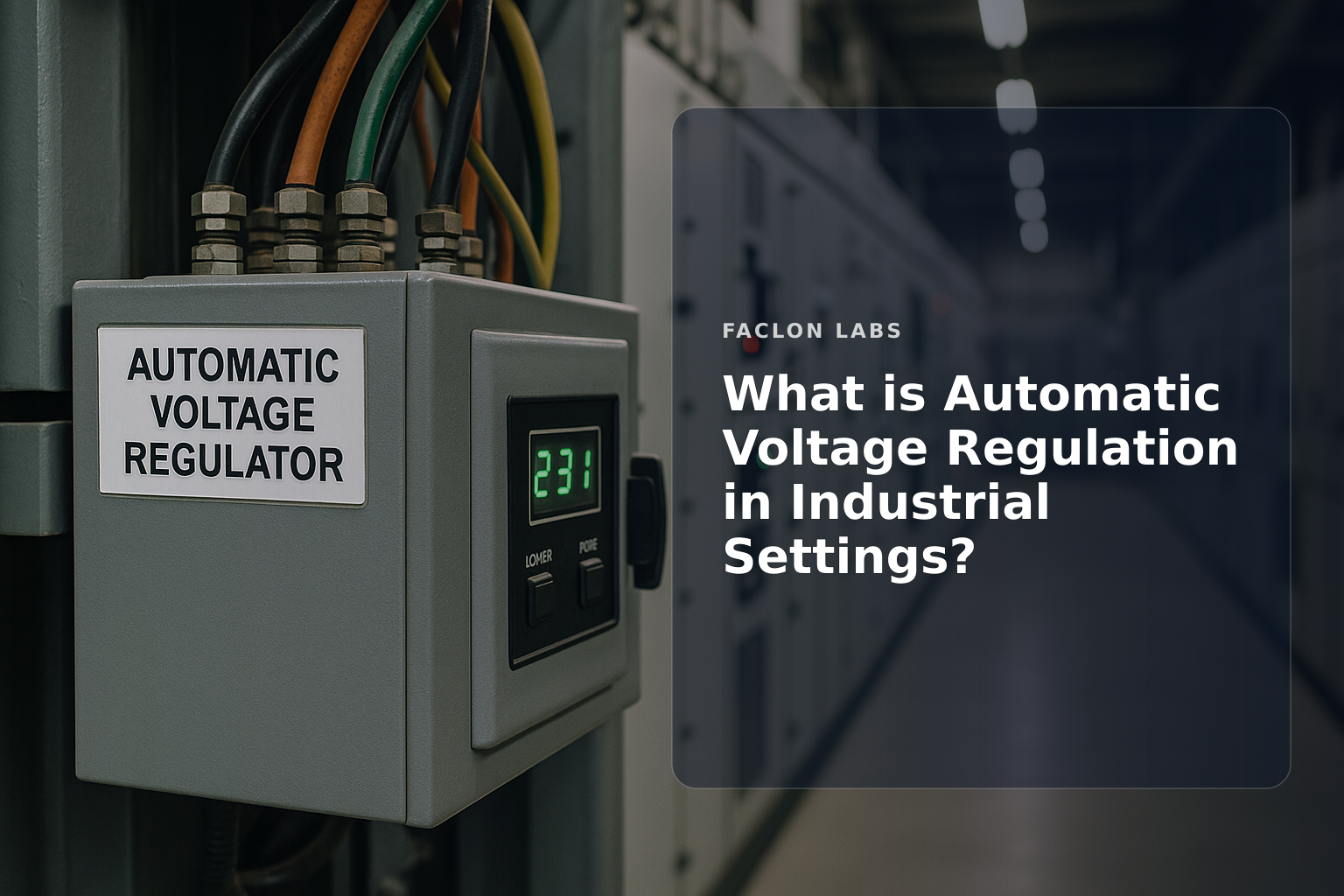 Faclon Labs — What is Automatic Voltage Regulation in Industrial Settings?