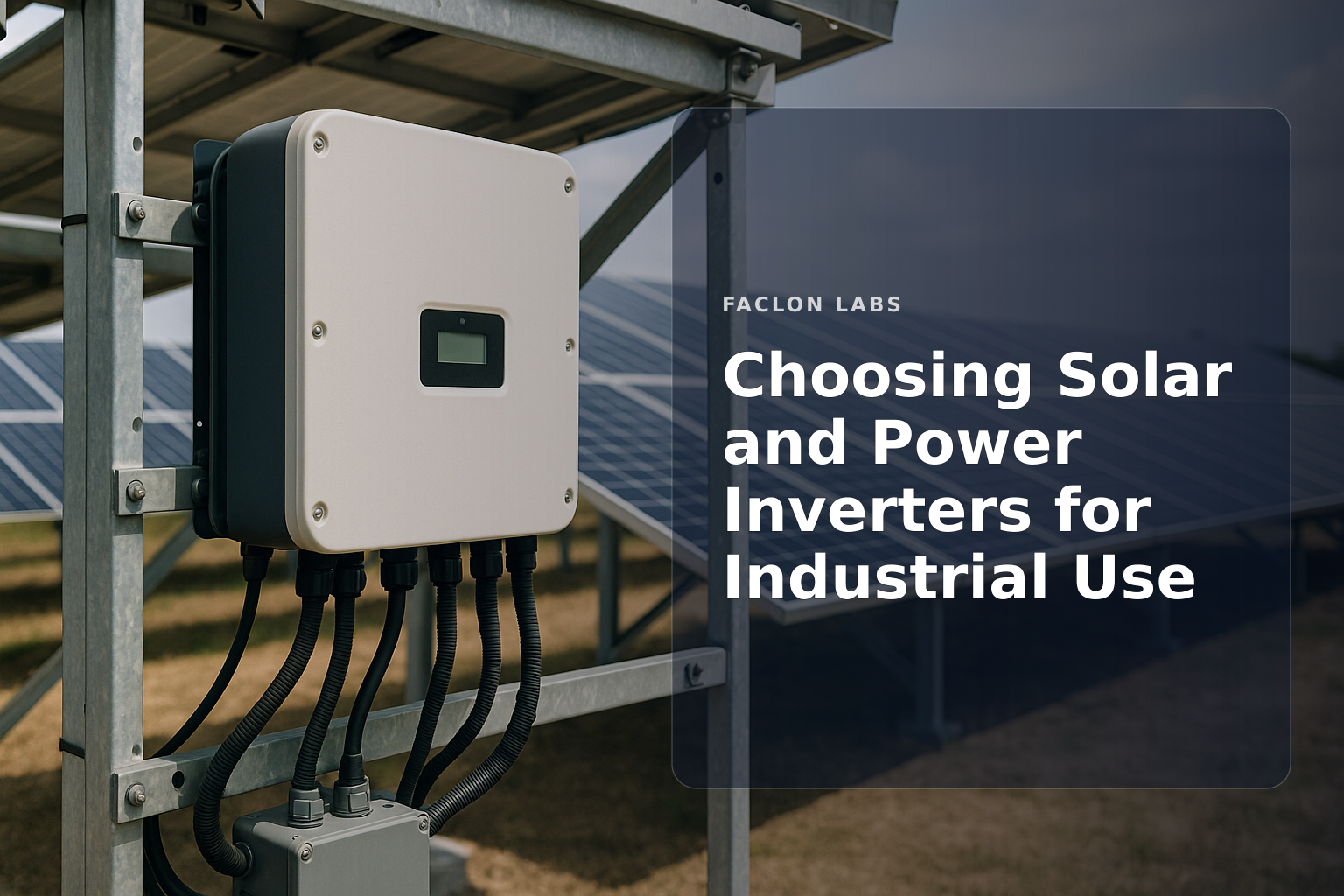 Faclon Labs — Choosing Solar and Power Inverters for Industrial Use